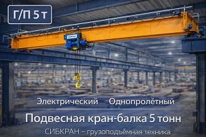 Кран мостовой подвесной 5 т: особенности конструкции и применения подвесной электрической кран-балки