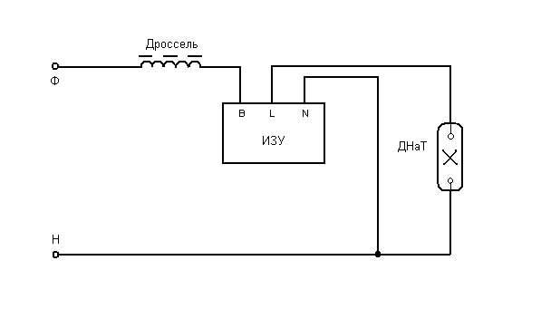 Схема днат 250 с изу и дросселем