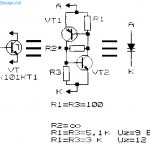 Analog of avalanche transistor and dinistor circuit