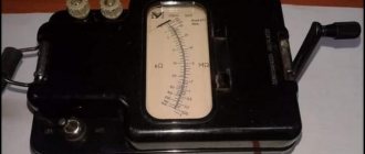 Analog megohmmeter