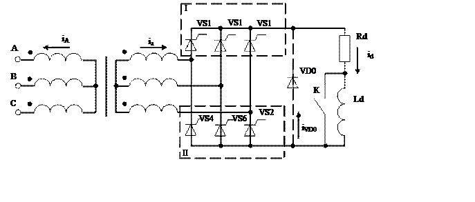 Выпрямитель по схеме ларионова содержит