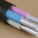 power cables with aluminum core in PVC insulation