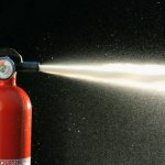 Which fire extinguishers can extinguish electrical installations up to 10,000 V: types and their application