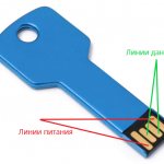 USB power and data lines.