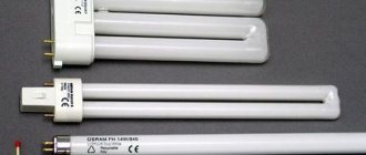 Fluorescent lamps of different shapes