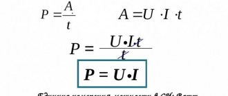 Нагрузка электрического тока – величина, характеризующая его свойства. Показывает сколько энергии потребляется электрическими приборами. Измеряется мощность тока с помощью специального прибора – ваттметра. Если последовательно подключить измерительный прибор, можно проверить силу тока. При параллельном присоединении определяется напряжение. Количество потребления схемы рассчитывается по формулам: P = I х U или P = U2/ R = I2 х R. Электрическая нагрузка равняется напряжению на потребителе умноженному на величину тока, протекающего через него. P = U х I Формула указывает, какие измерения определяют этот параметр. Если нагрузка активная, меряется Ваттами, реактивная единица электрической мощности – ВА.