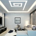 Stretch ceiling with lighting