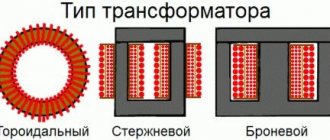 Обозначение трансформатора на схеме