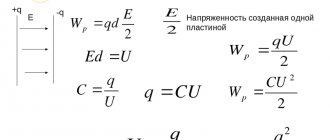 Основные формулы для расчета