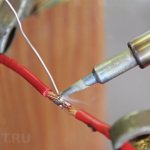 Soldering copper wires