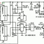 Schematic diagram of a timer for periodically turning on and off the load