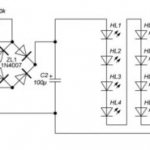 Calculation of a quenching capacitor for an LED