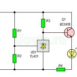 Low battery indicator circuit