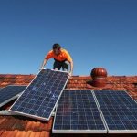 Installing a solar generator on the roof