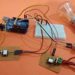 Внешний вид регулятора силы света на Arduino и симисторе