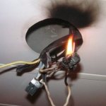 Wiring fire due to poor insulation