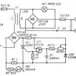 Charger with adjustment to the primary winding of the transformer (detailed diagram)